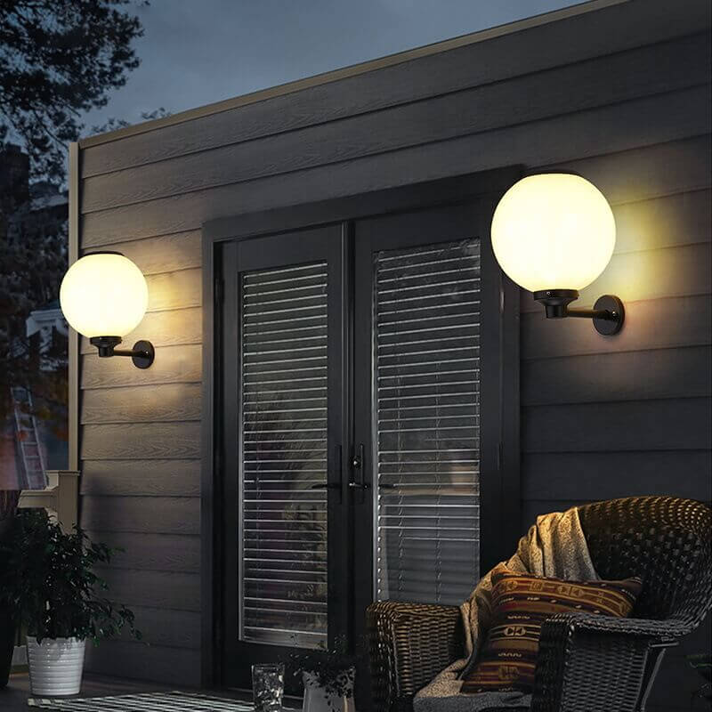 Vattentät Utomhusvägglampa på Solenergi