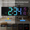 LumiWall Digital Väckarklocka – Stor, Färgglad och Lätt att Läsa
