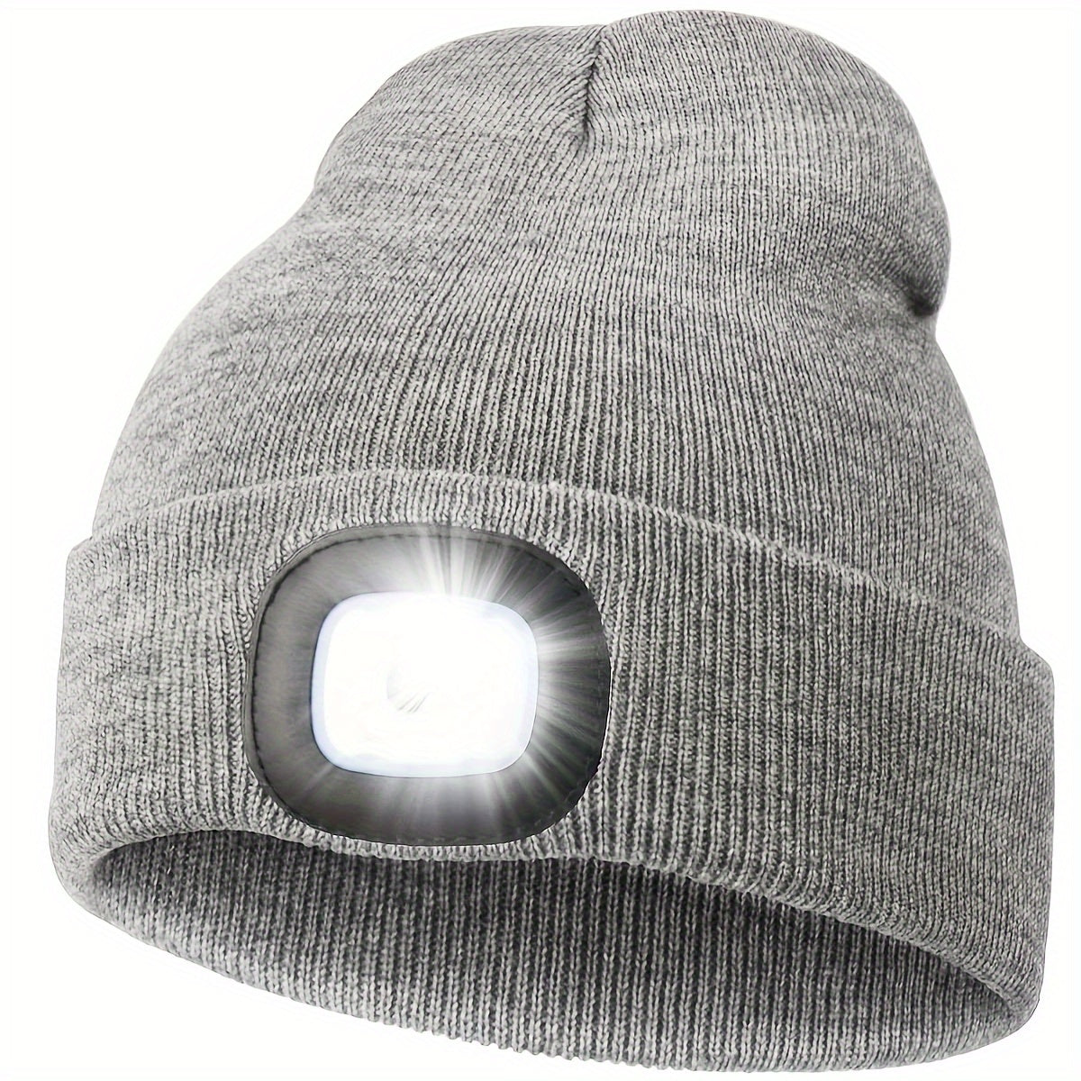 Unisex Beanie med LED-lampa – Bekväm belysning för kvällspromenader