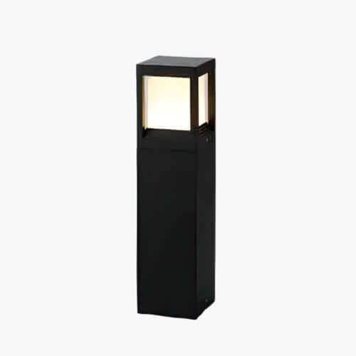 Kubformad Utomhuslampa på Solenergi (60cm)