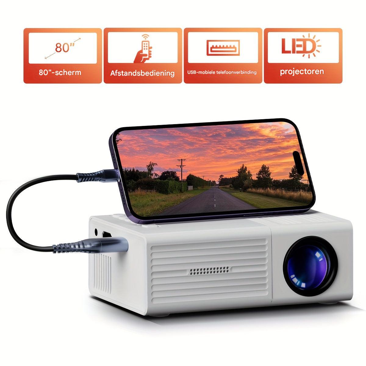 Ultra-Helldichter Mini Projektor (3000 Lumen) - LumoBeam