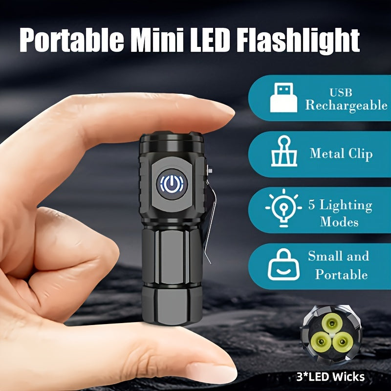 LumoBeam Mini Ficklampa – Stark Ljus i Kompakt Storlek