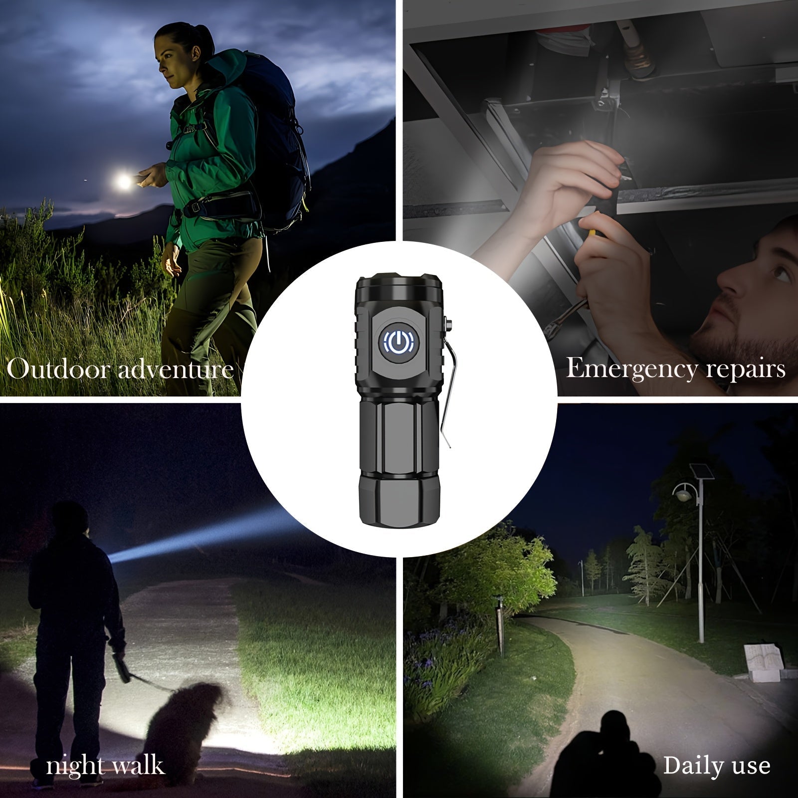 LumoBeam Mini Ficklampa – Stark Ljus i Kompakt Storlek