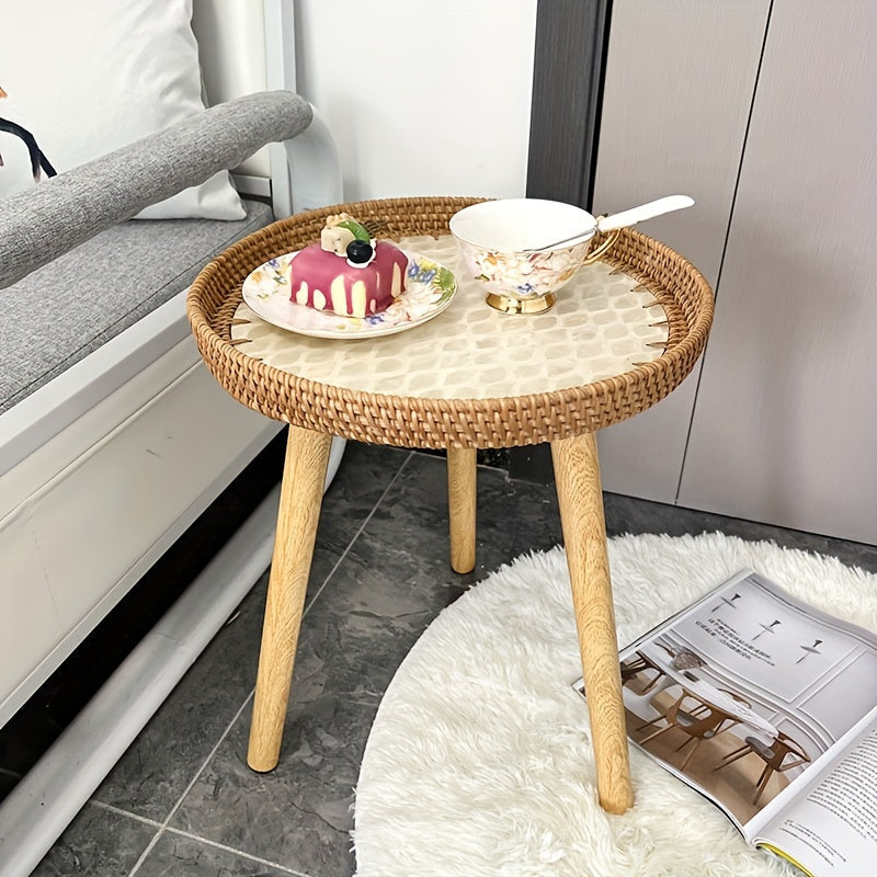 Skandinavisk Rattan Sido Bord - Elin