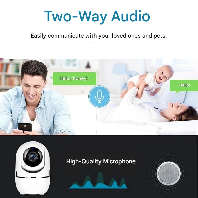 Roterande WiFi Inomhuskamera – HomeView Mini