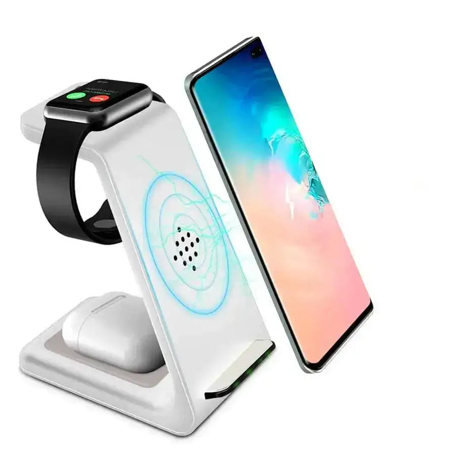 PowerNest 20W Trådlös Laddningsställ | Snabbladdningsdocka för iPhone, AirPods och iWatch 8 7 6