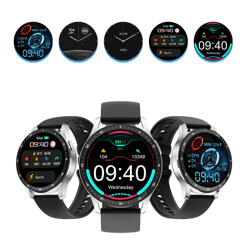 PrestigeTrack EchoWrist | Smartwatch med Bluetooth-hörlurar för fitness och hälsokontroll