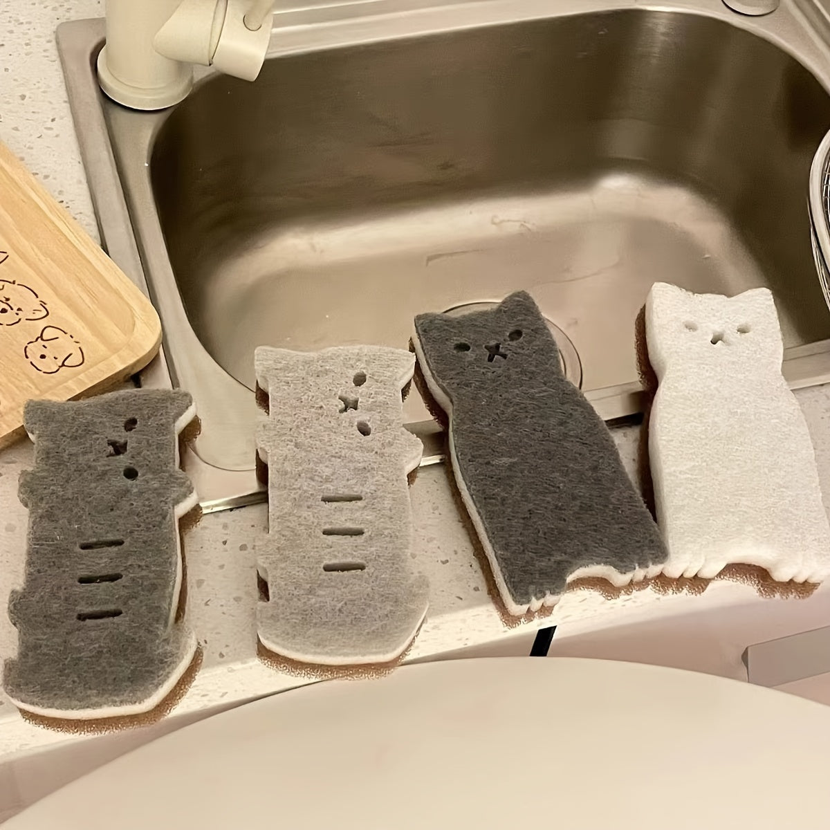 Purrfect Clean Katt Svamp Set – Hållbar, Söt och Super Funktionell