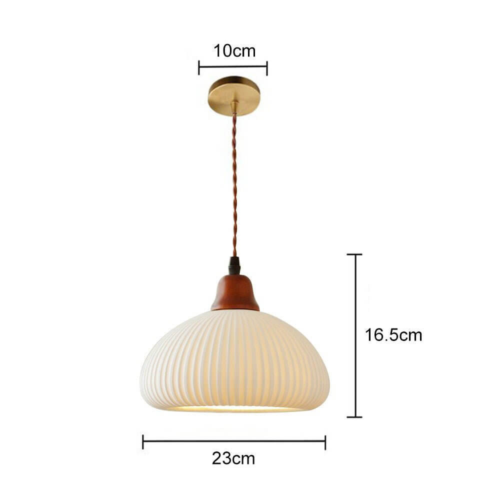 Stilren Keramisk Taklampa - Rustik Design