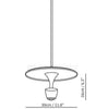 Modern LED Skivhänglampa - Elegant & Stilfull