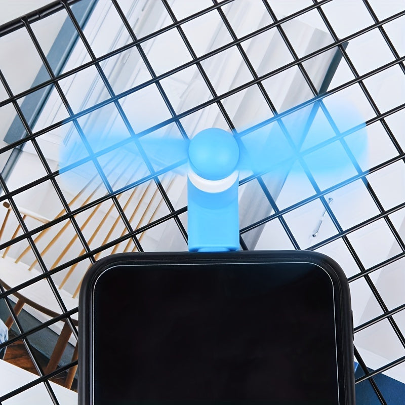 Mini Bärbara Telefonfläktar – Type-C Kontakt med Justerbar Vinkel