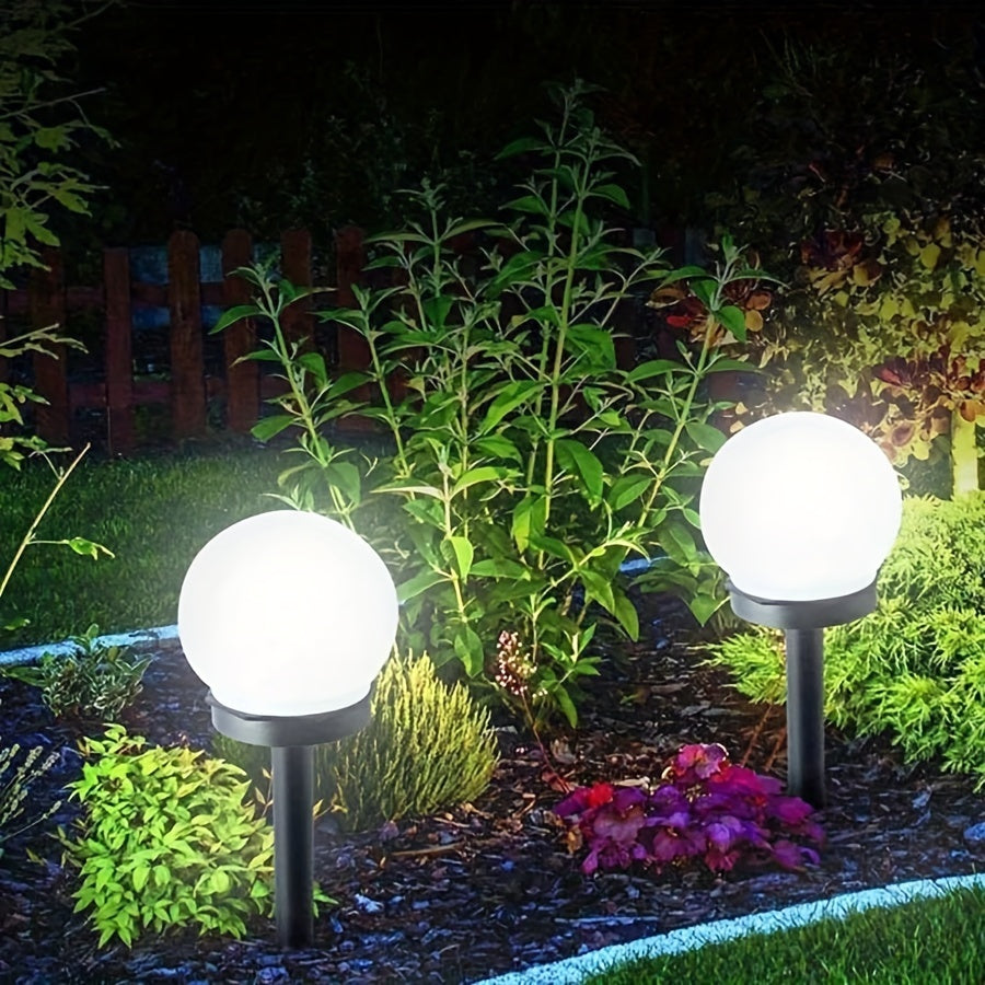 Soliga LED-trädgårdslampor – Sferisk belysning för vägar och trädgårdar