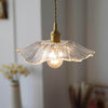 Hänglampa Glas Blomma - Retro Design Belysning