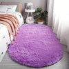 Plush Oval Rug – Mjuk och Stilig Matta för Sovrum och Vardagsrumsdekoration
