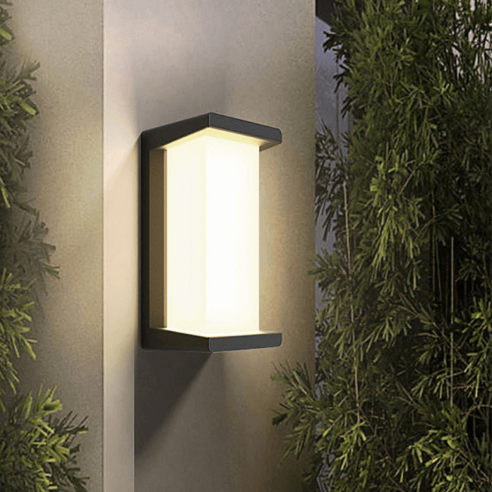Modern Utomhusvägglampa Svart-Vit - Trädgårdsbelysning