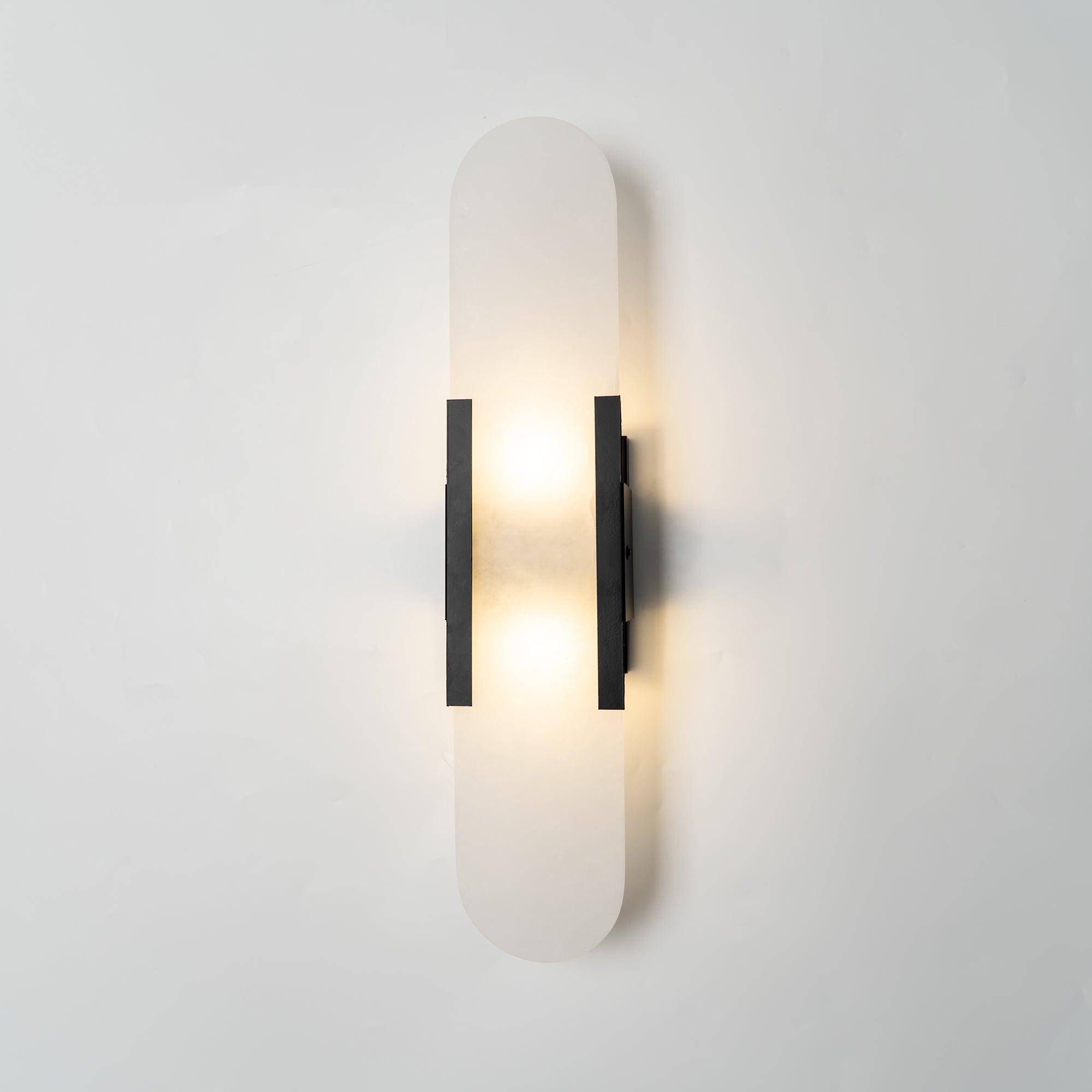 Modern Vägglampa - Alabaster & Metall