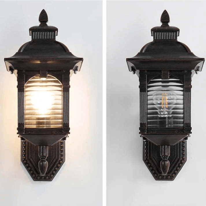 Vägglampa Utomhus - Antik Glasdesign