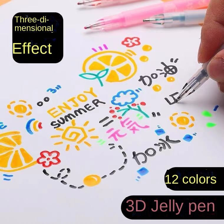 Färgglad Gelpenna Set för Kreativa 3D-Designs – 3D ArtPen Set