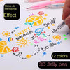 Färgglad Gelpenna Set för Kreativa 3D-Designs – 3D ArtPen Set
