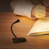 LumiBeam Clip-On Lampa | LED-boklampa med flera färger och flexibel arm Justerbar