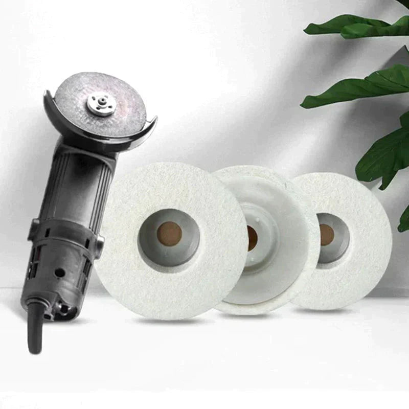 Set med 3 Ullpoleringsskivor – Polistra