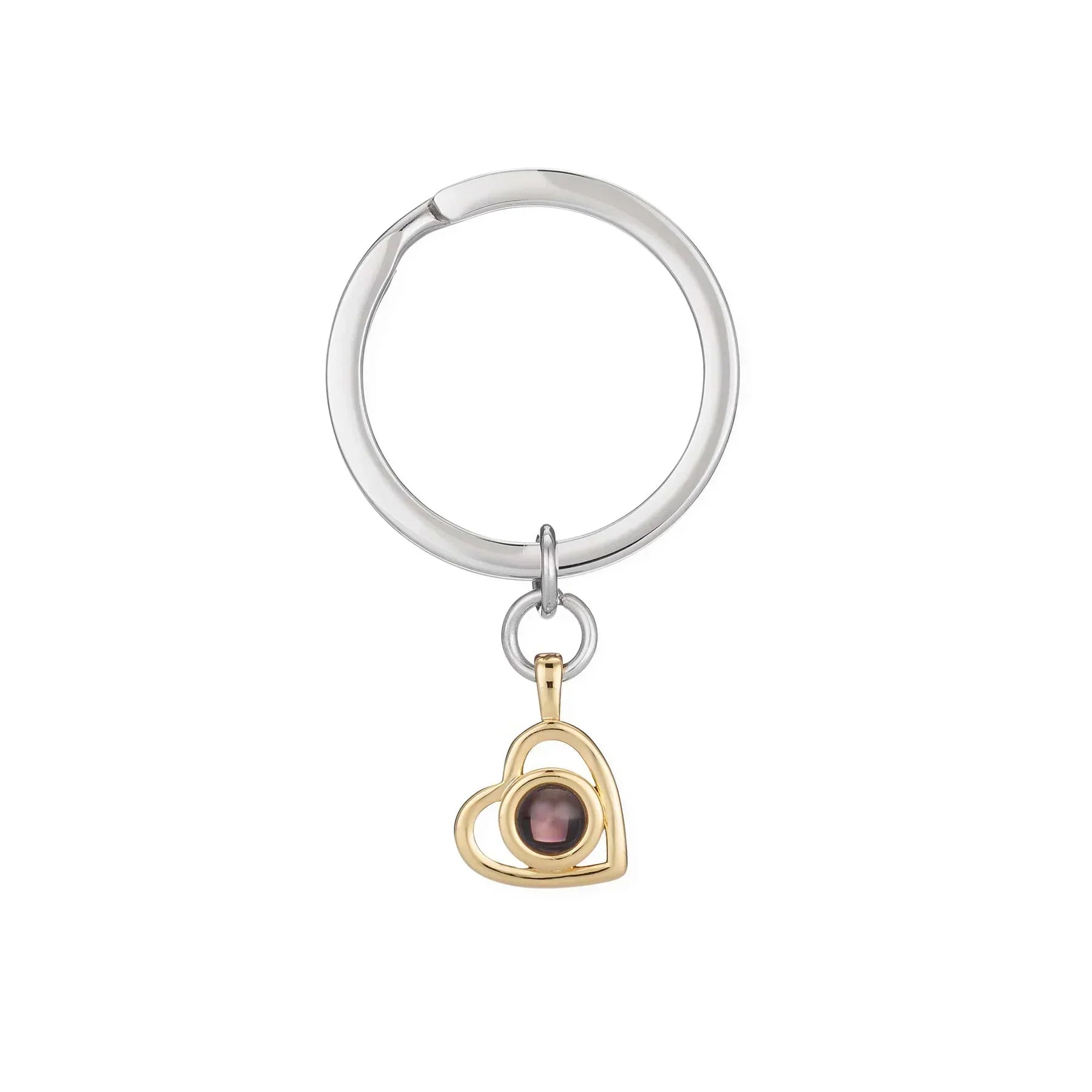 LuxeBond Hjärta Minnessmycke | Hållbar fotokeychain för värdefulla kopplingar