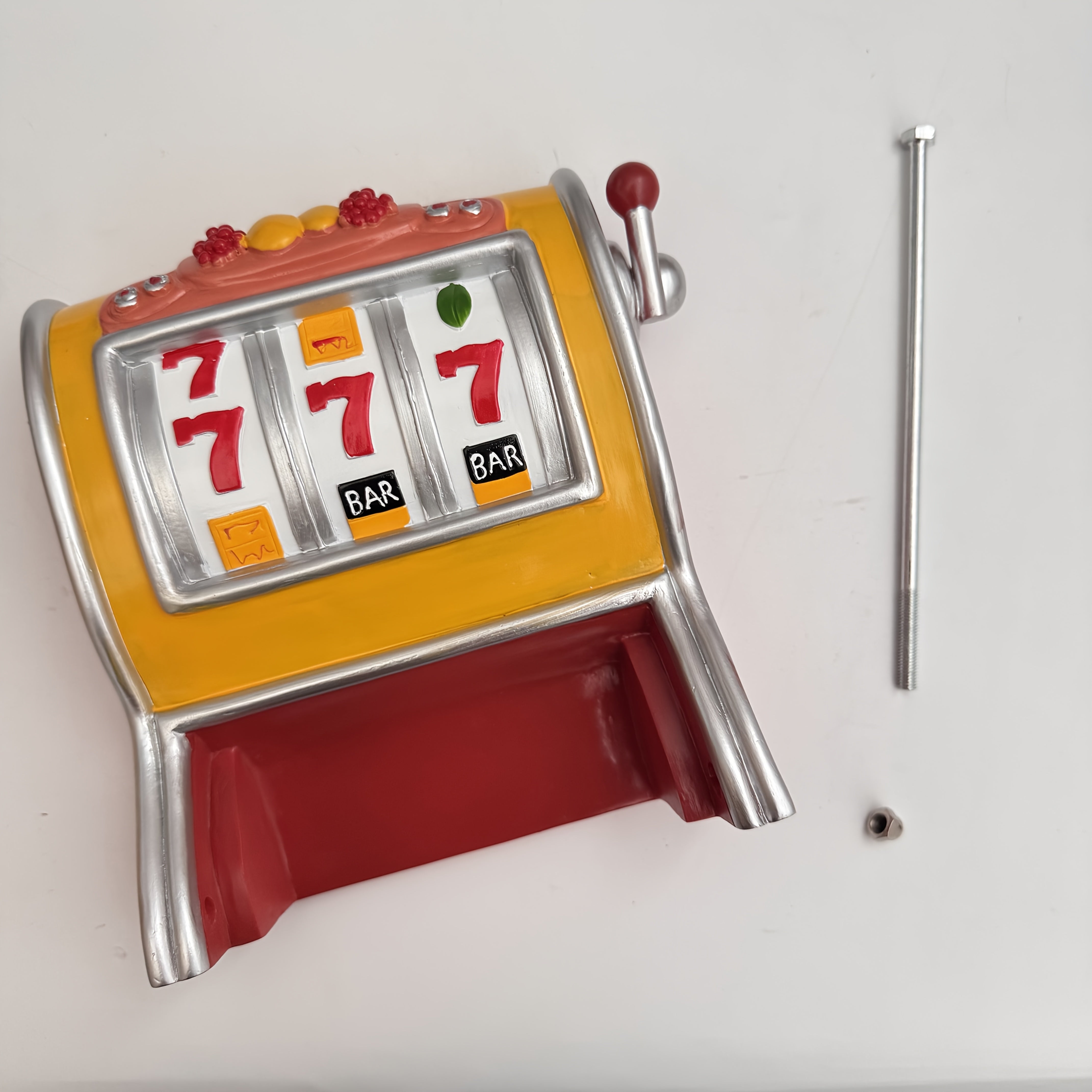 Jackpot Toalettpappershållare – Spelautomatdesign & Väggmonterad