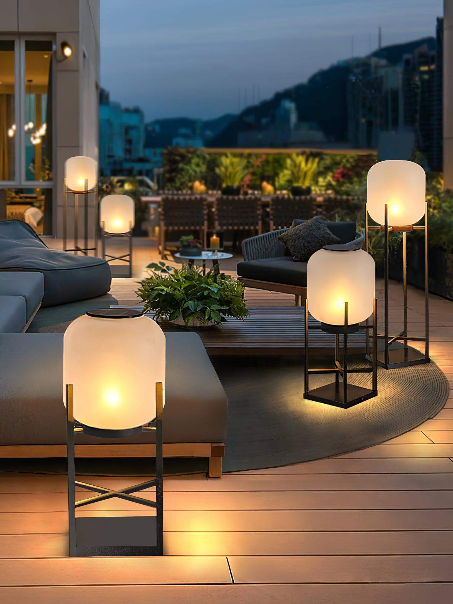 Solenergi Utomhus Golvlampa - Hållbar