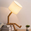 Modern Trä Bordslampa – Flexibel Design och Stämningsbelysning