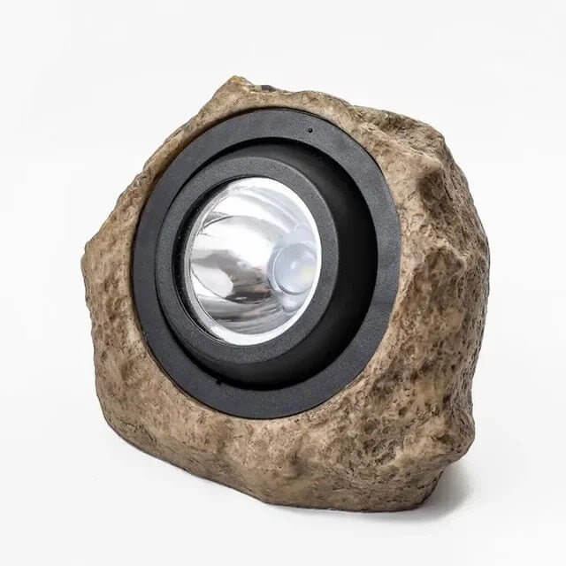 Trädgårdsstenlampa - LED Solenergi Utomhuslampa