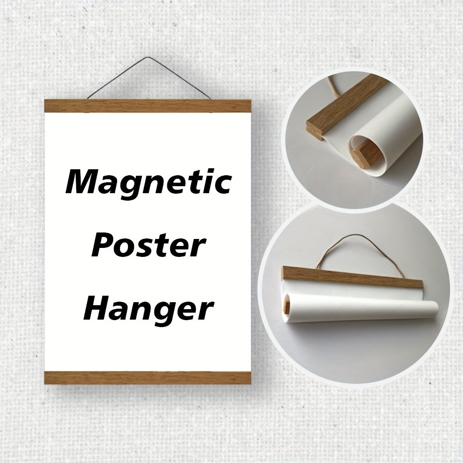 Magnetisk Träaffischhängare – Enkel och Stilig Väggdekoration