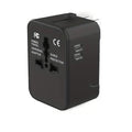Adaptador de viaje universal con puertos USB dobles