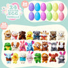 Plush Easter Eggs with Mini Animals for Children – 12 Delars Överraskningsägg Set