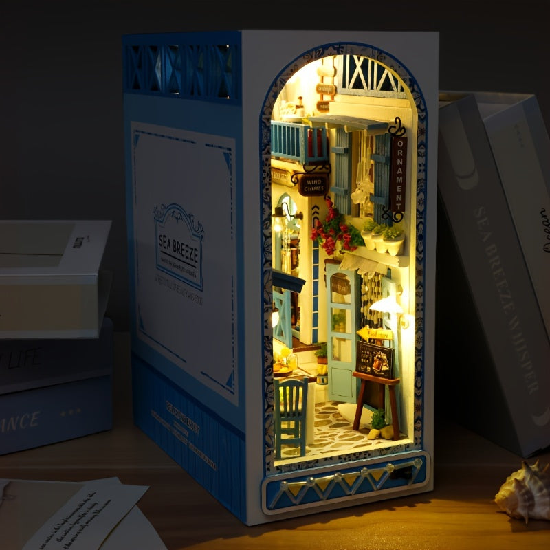 Handgjort 3D Träpussel – Havsinspirerat Miniature Hus