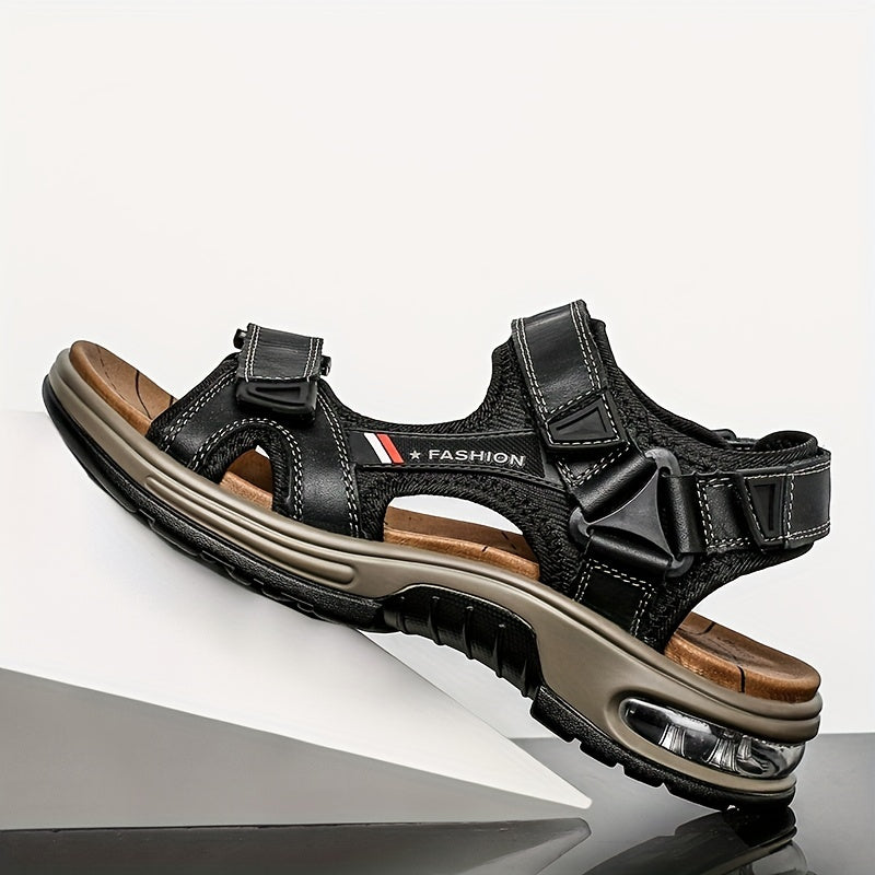 Premium Herrläder Strand Sandaler – Justerbara och Stötdämpande