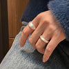 Justerbar Silverkupolring – Nora