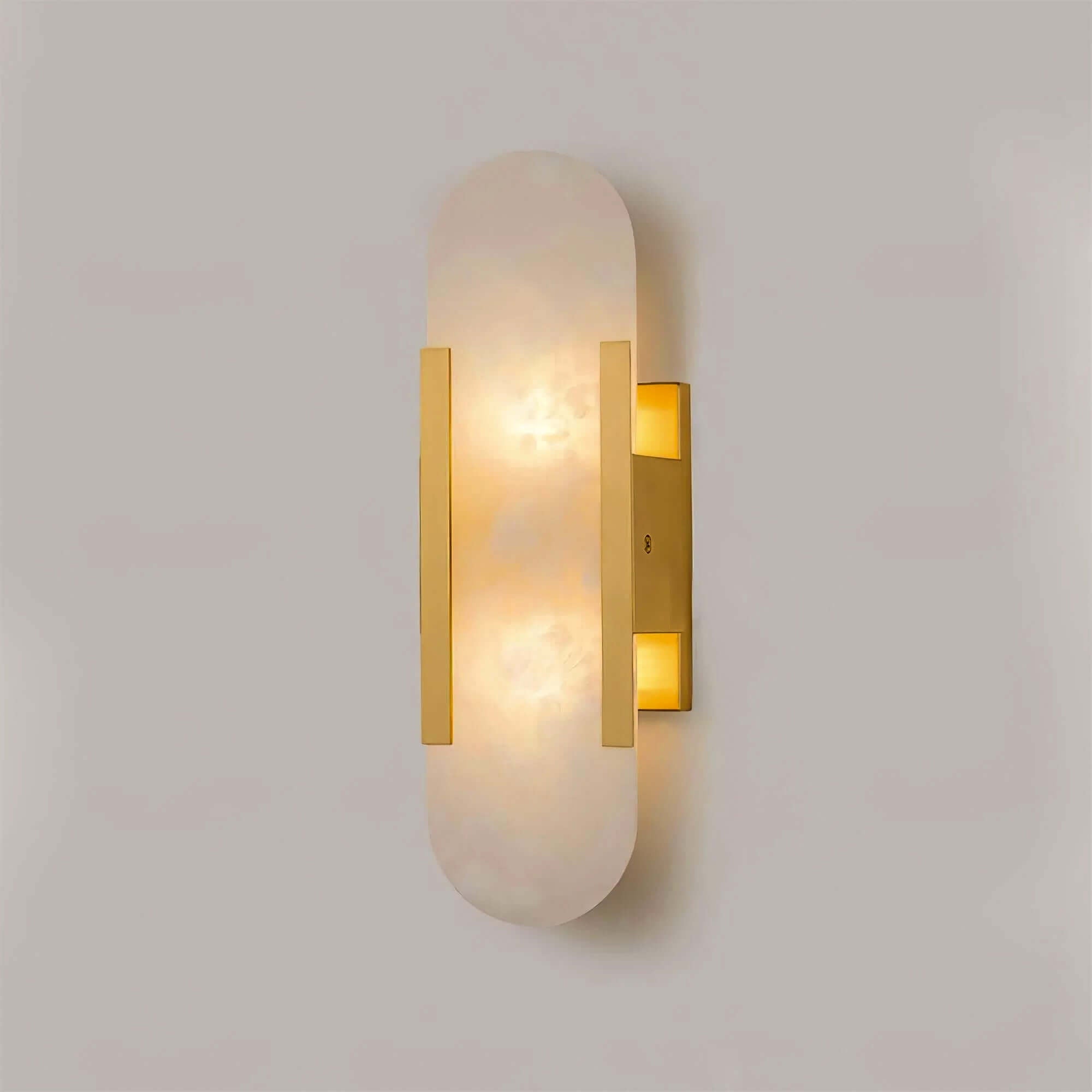Modern Vägglampa - Alabaster & Metall