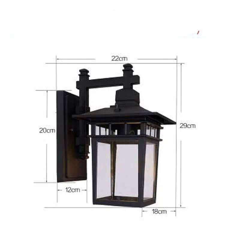 Modern Utomhus Vägglampa - Svart Design