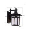 Modern Utomhus Vägglampa - Svart Design