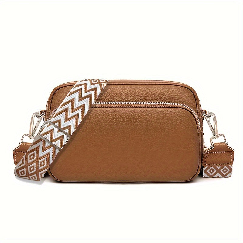 Moderna Crossbody-väska för kvinnor – Avslappnad axelväska med geometrisk design