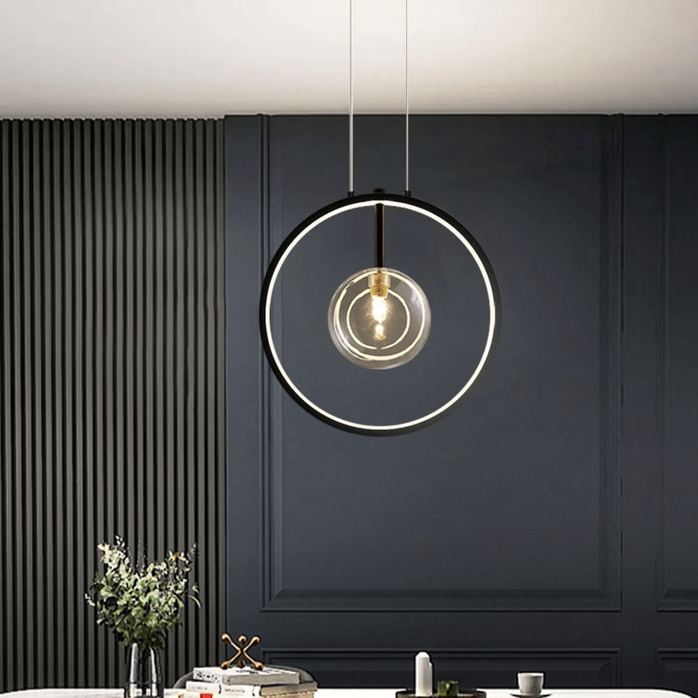 Minimalistisk Glas Hänglampa - LED Belysning
