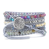 Turkos Helande och Skyddande Wrap Armband - Selina