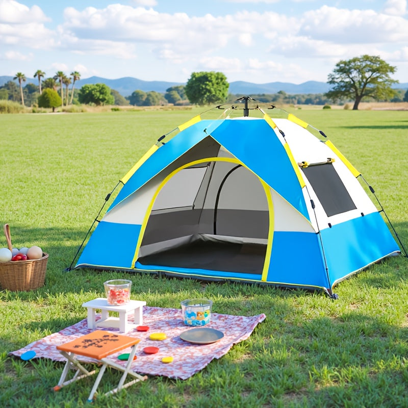 Snabbinstallation 4-personers campingtält – Andningsbart och vindskyddande skydd