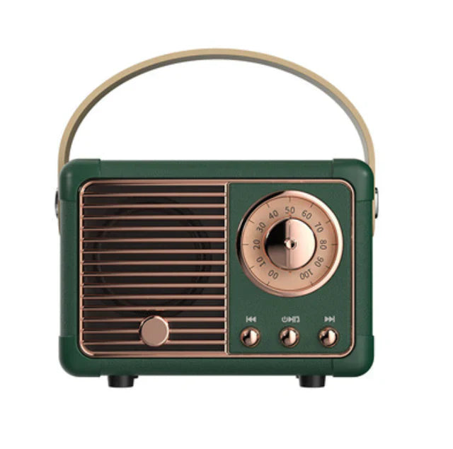 Sonique Classic Bluetooth-högtalare | Premium 2.0-kanals trådlös högtalare med rikt ljud och retrodesign