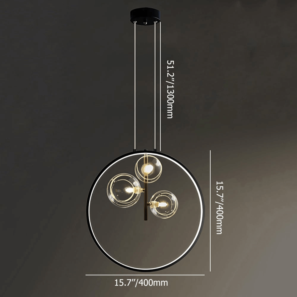 Minimalistisk Glas Hänglampa - LED Belysning