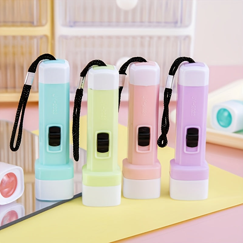 Mini Macaron Fackla Set – 12 Ljusa Färger i Bärbar Design