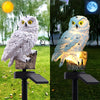 Solenergidriven LED Uggleträdgårdslampa – Realistisk Ambientbelysning för Trädgårdar och Stigar