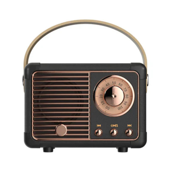 Sonique Classic Bluetooth-högtalare | Premium 2.0-kanals trådlös högtalare med rikt ljud och retrodesign