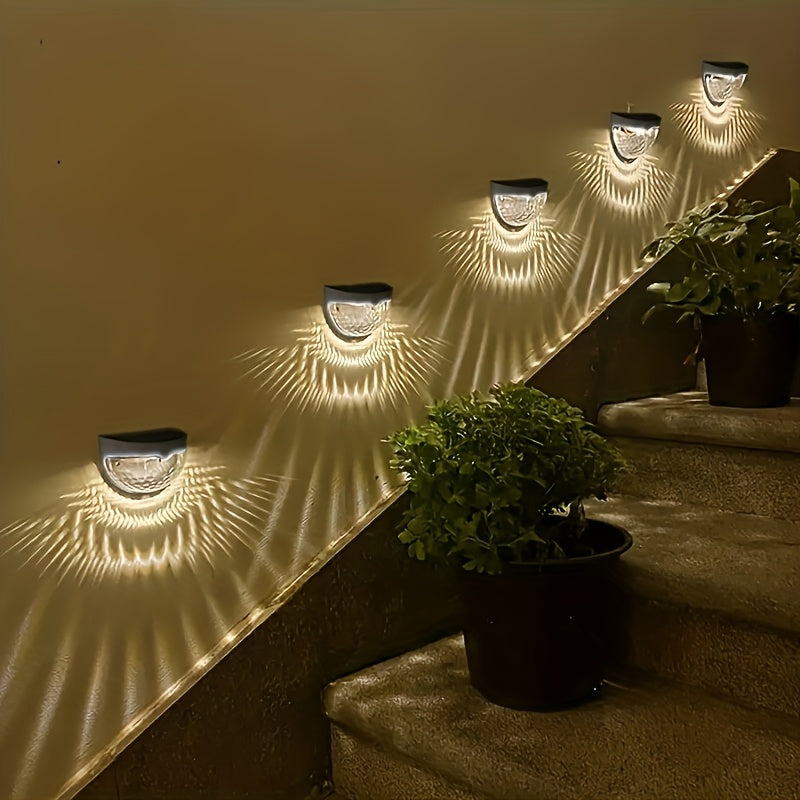 SolarGlow Halvrund LED-staketbelysning – Elegant och Hållbar