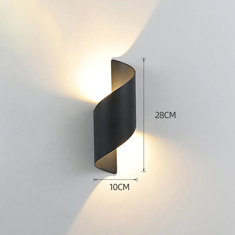 LumiElegance Ribbad Sänglampa | Modern LED-nattlampa för sovrum, vardagsrum och kontor